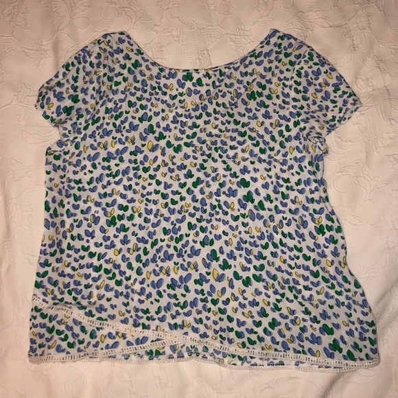 Zara Trafaluc Flower Cropped Shirt in XS - Picture 2 of 4